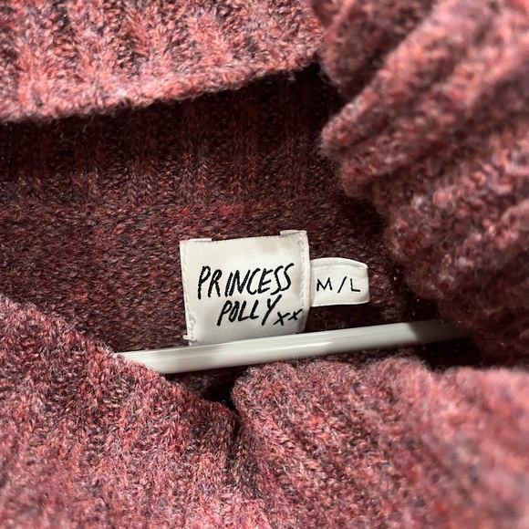 Princess Polly Dusty Rose Cowl Neck Sweater - Picture 3 of 3